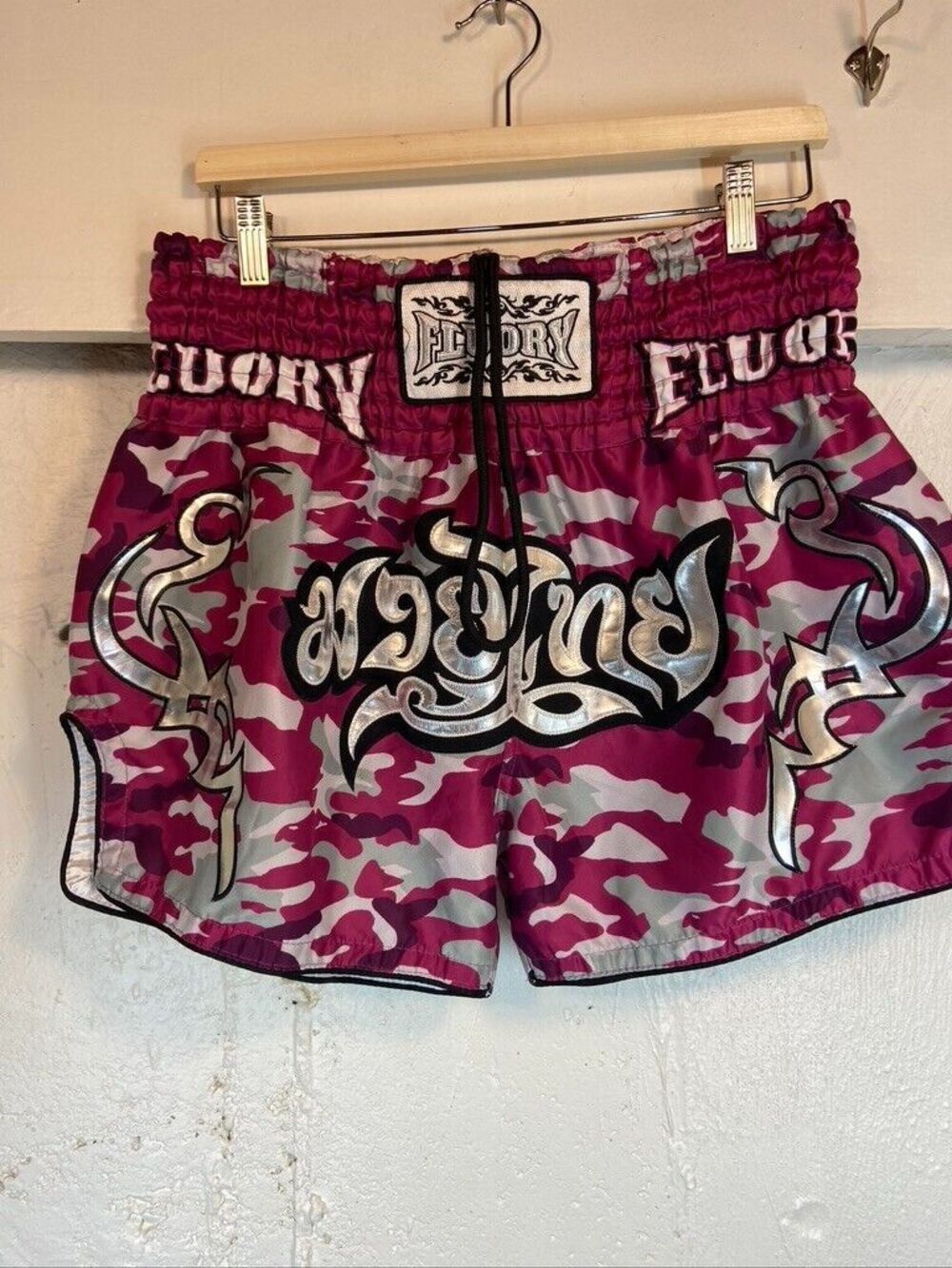 FLOURY WOMENS 3XL BOXING SHORTS PINK DRAWSTRING